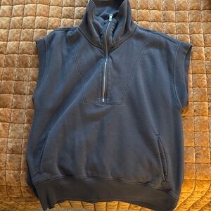 Abercrombie Sleeveless Half-Zip Pullover